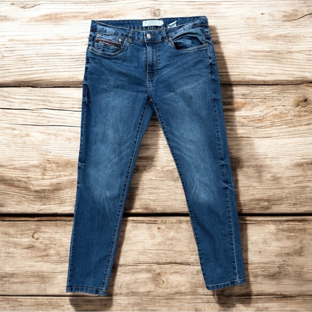 Akademiks Jeanius Classic Blue Jeans 32x30